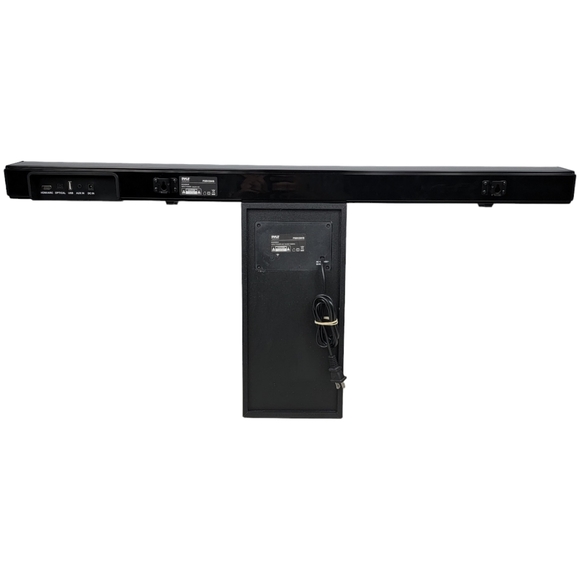 Pyle 35" 2.1 Channel Convertible Soundbar Wirless BT Soundbar Speaker w Remote - Picture 11 of 16